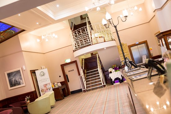 Marine Court Hotel reception and staircase